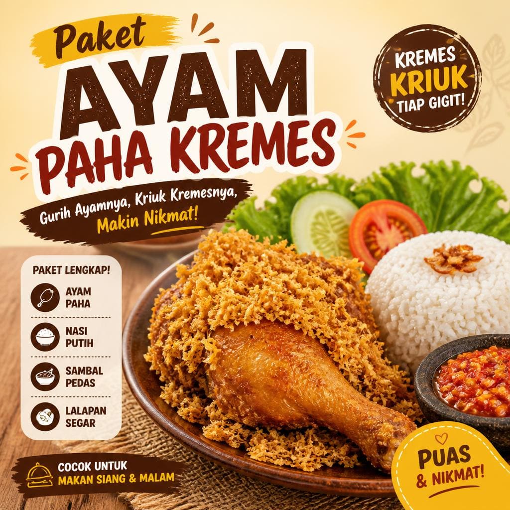 Paket Ayam Paha Kremes